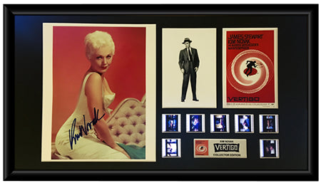Vertigo (1958) Autographed Film Cell Display (Kim Novak)