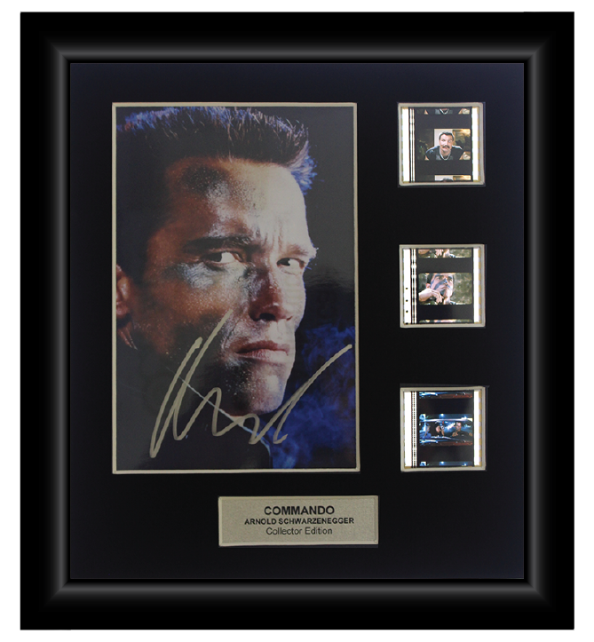 Commando (1995) - 3 Cell Autographed Display