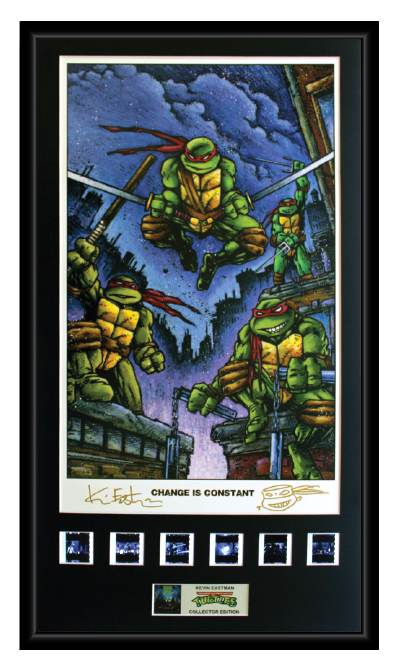Kevin Eastman - Teenage Mutant Ninja Turtles (1990) (Change is Constant) Autographed Film Cell Display (1)