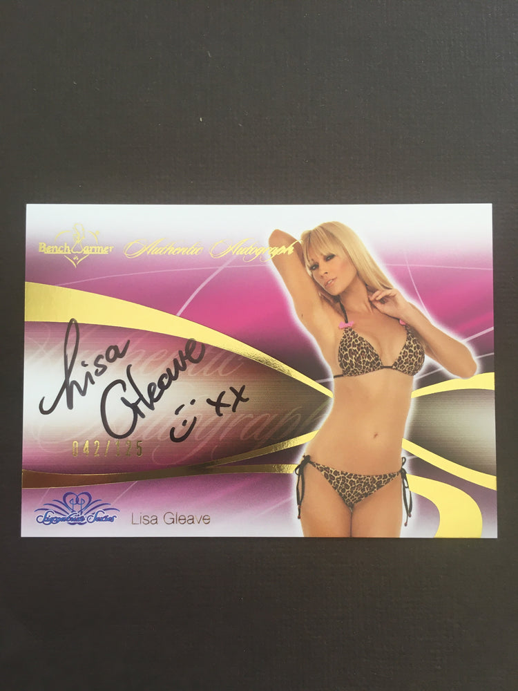 Lisa Gleave - Autographed Benchwarmer Trading Card (2)