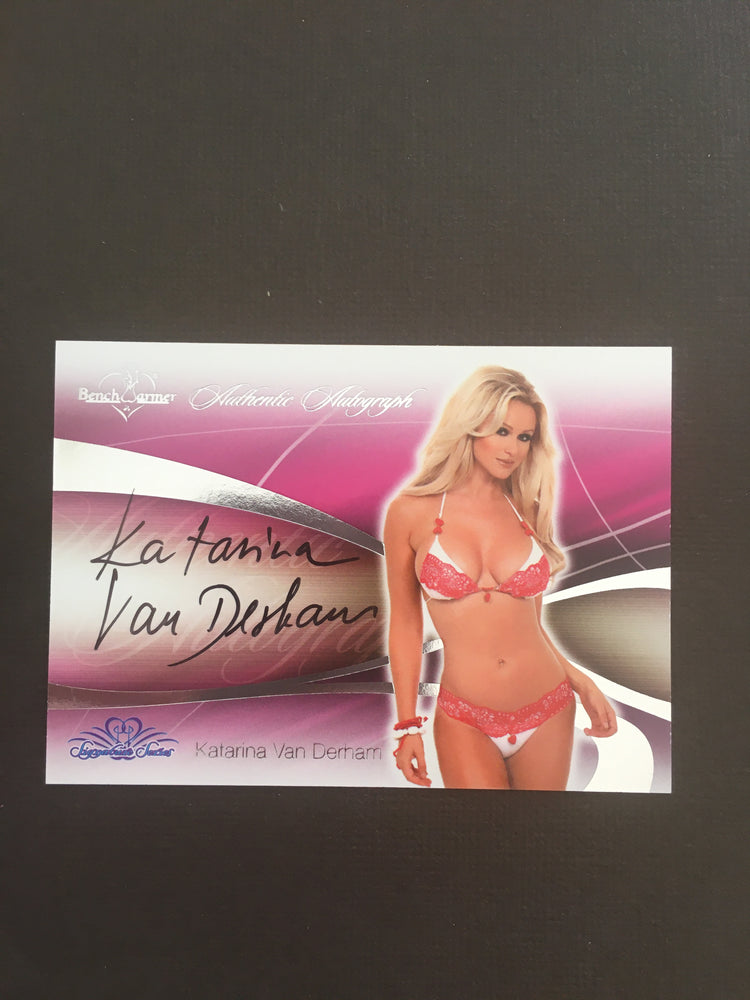 Katarina Van Derham - Autographed Benchwarmer Trading Card (1)