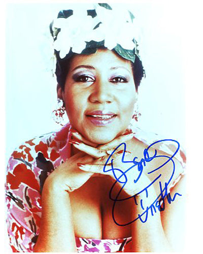 Aretha Franklin Autographed CD Music Display