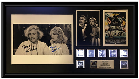 Young Frankenstein Autographed Film Cell Display (Gene Wilder & Teri Garr)