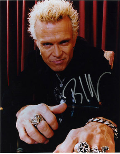 Billy Idol Autographed CD Music Display