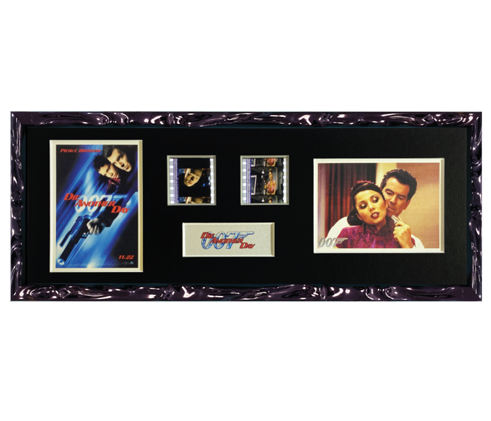 Die Another Day Trading Card & Film Cell Display | 2 Cell 2 Card Display