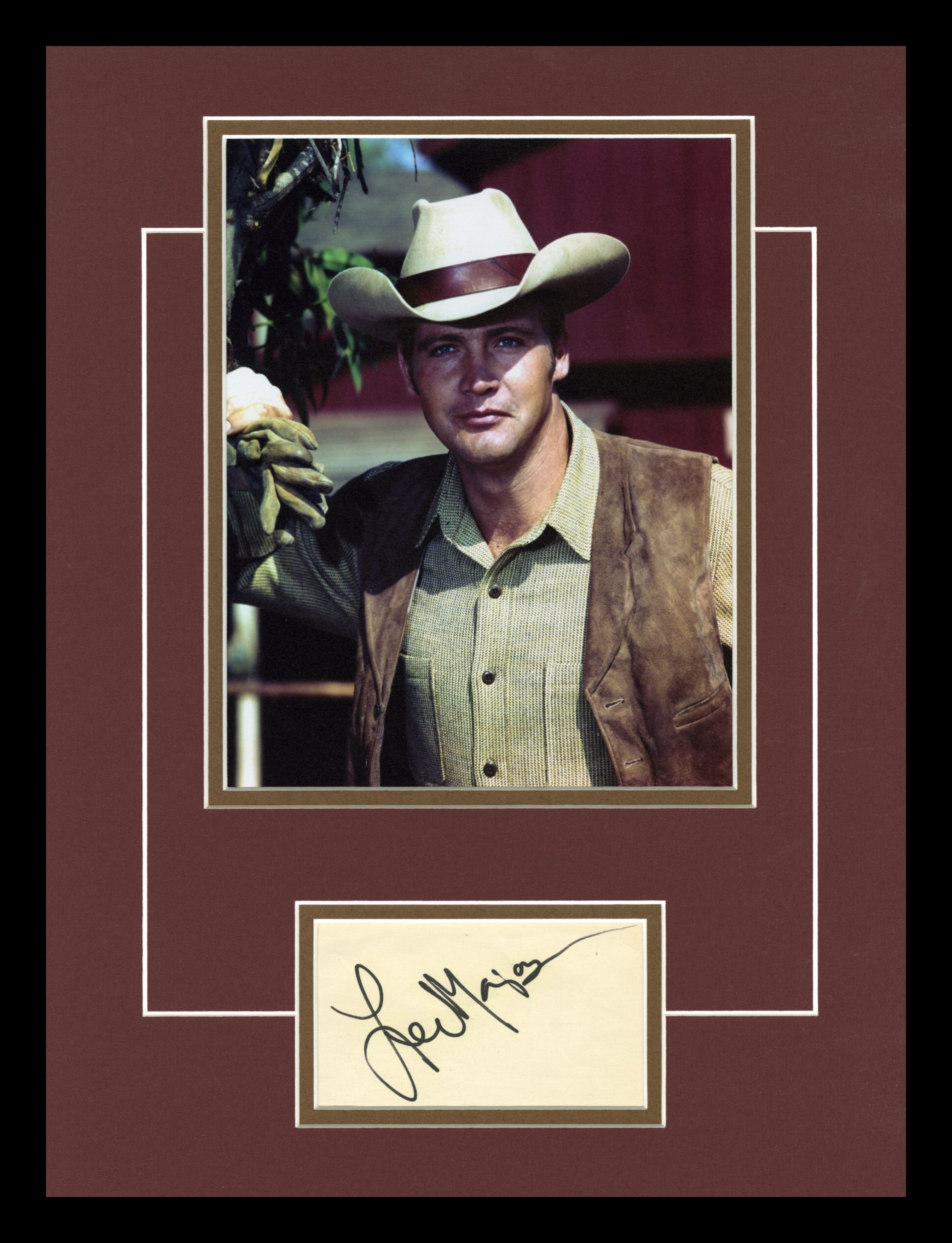 Lee Majors Autographed Display