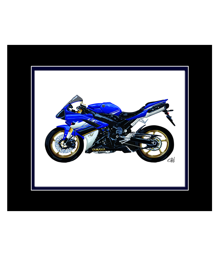 Yamaha R1 Motorcycle | 8x10 Art Photo by Gav Barbey