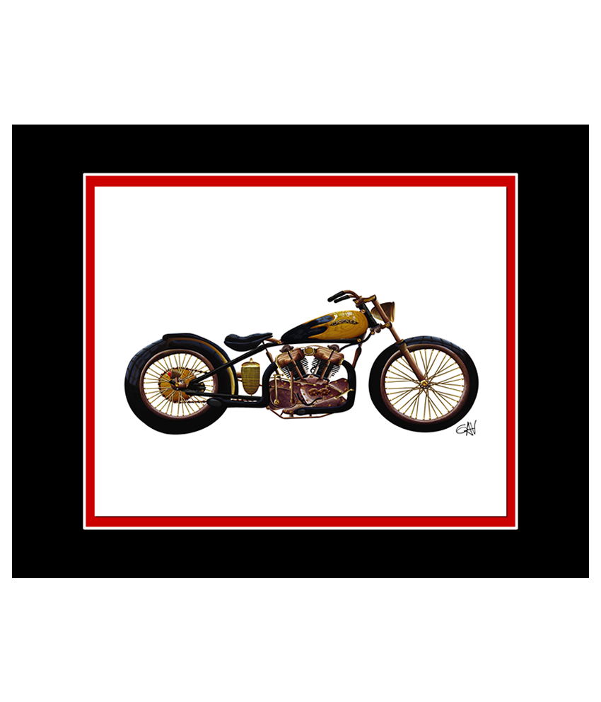 Crocker Classic Motorcycle | 8x10 Art Photo by Gav Barbey