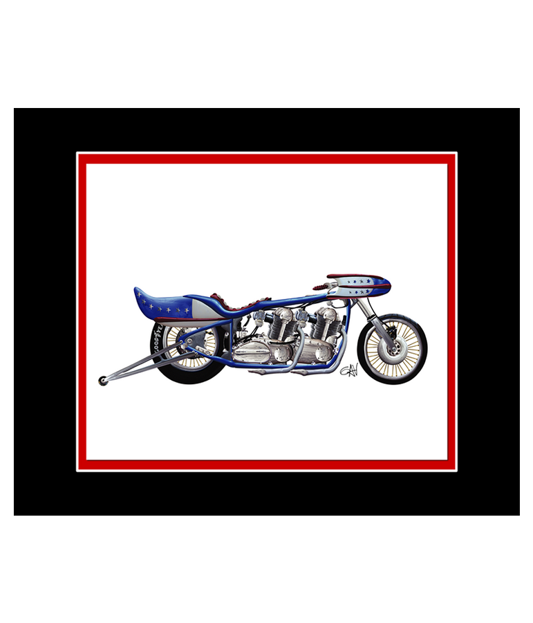 Extreme Drag Machine Classic Motorcycle | 8x10 Art Photo by Gav Barbey
