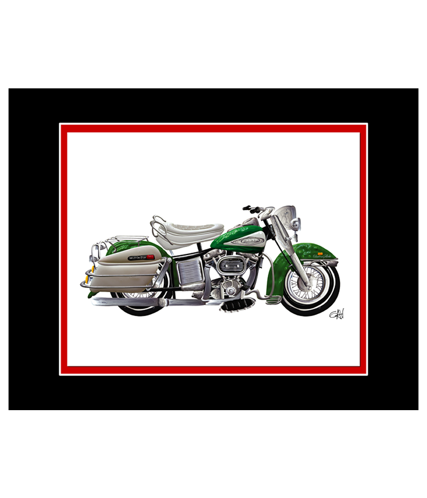 Harley Davidson Classic Motorcycle | 8x10 Art Photo by Gav Barbey