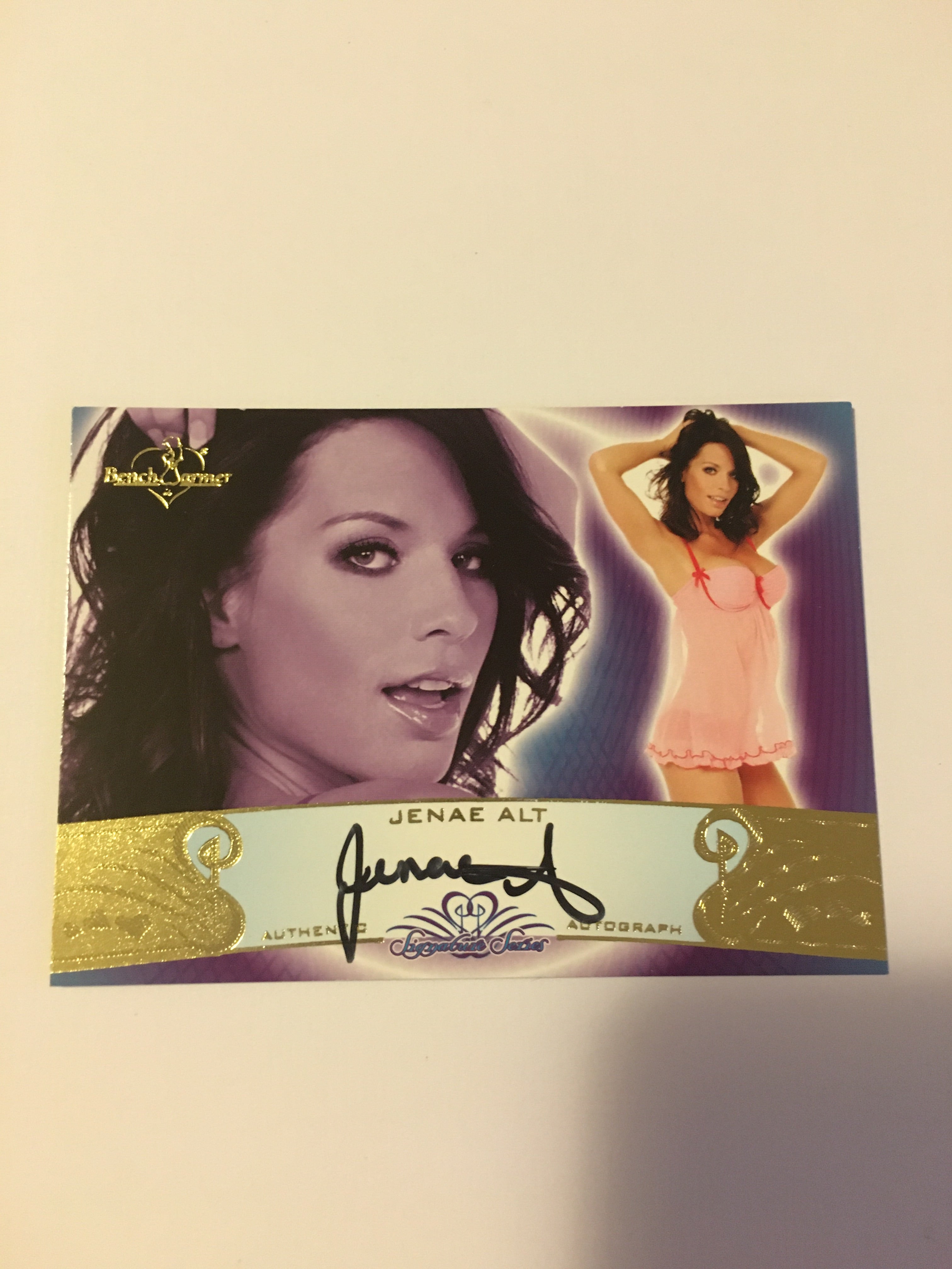 Jenae Alt - Autographed Benchwarmer Trading Card (1)