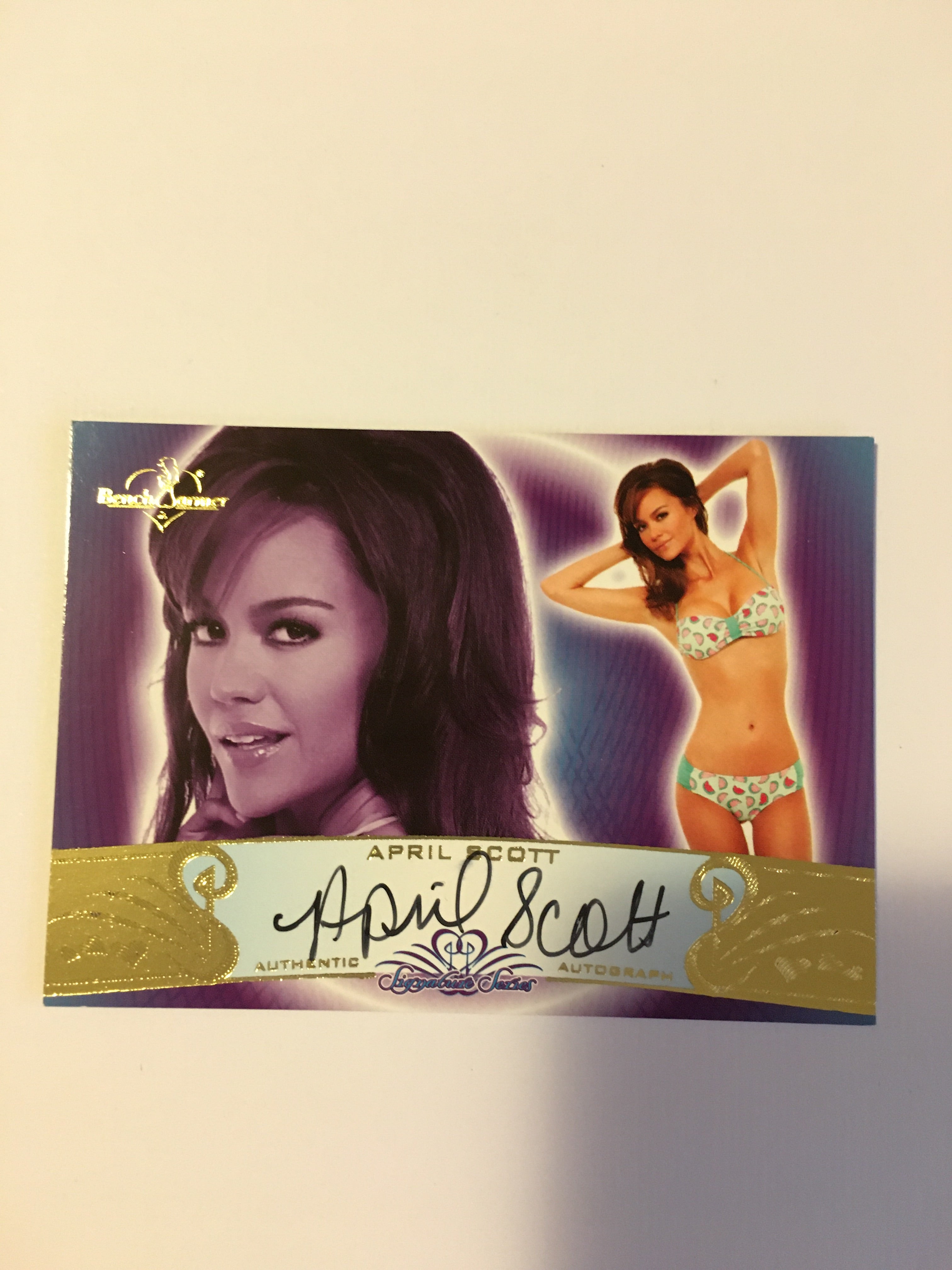 April Scott - Autographed Benchwarmer Trading Card (1)