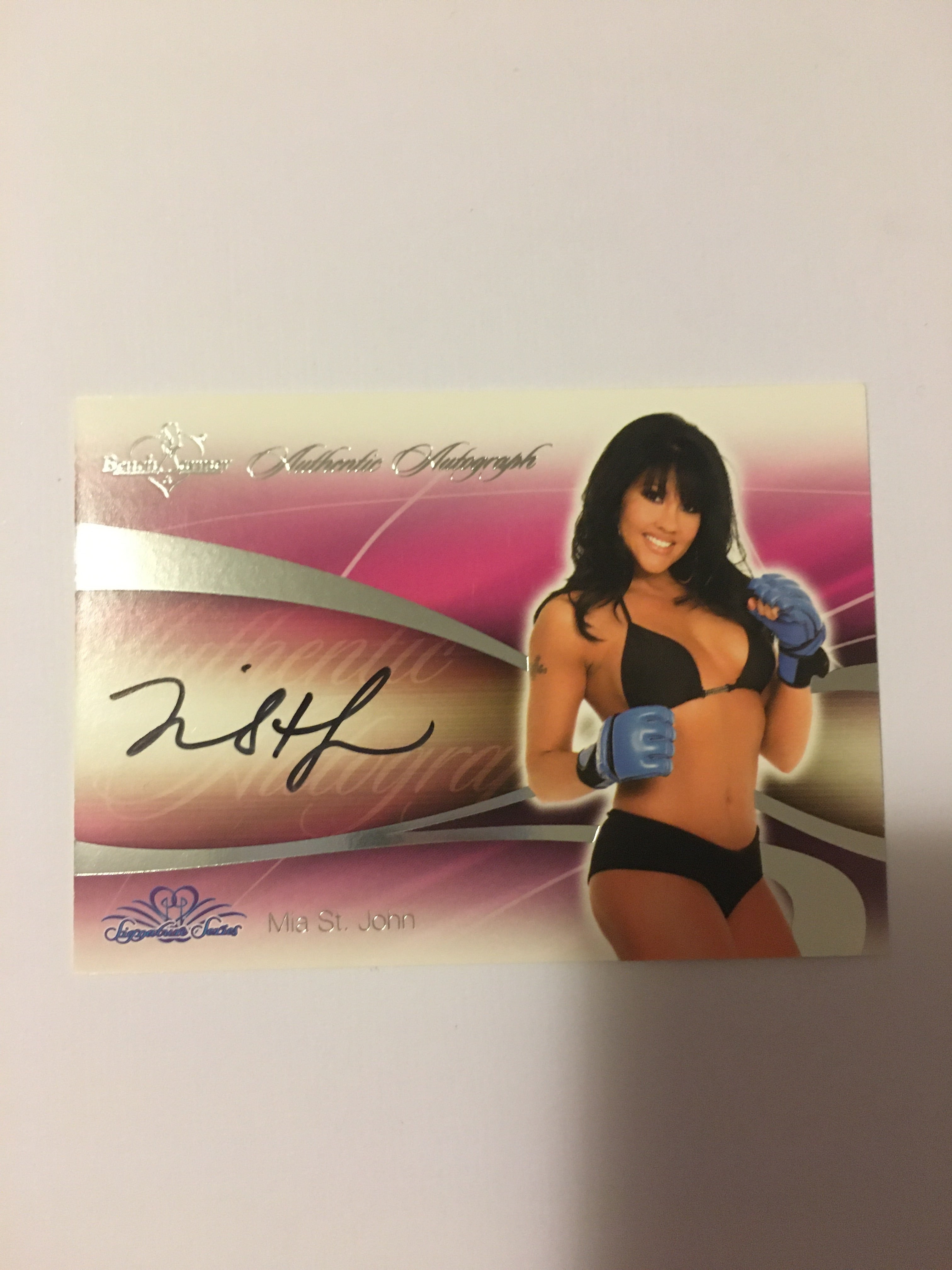 Mia St. John - Autographed Benchwarmer Trading Card (2)