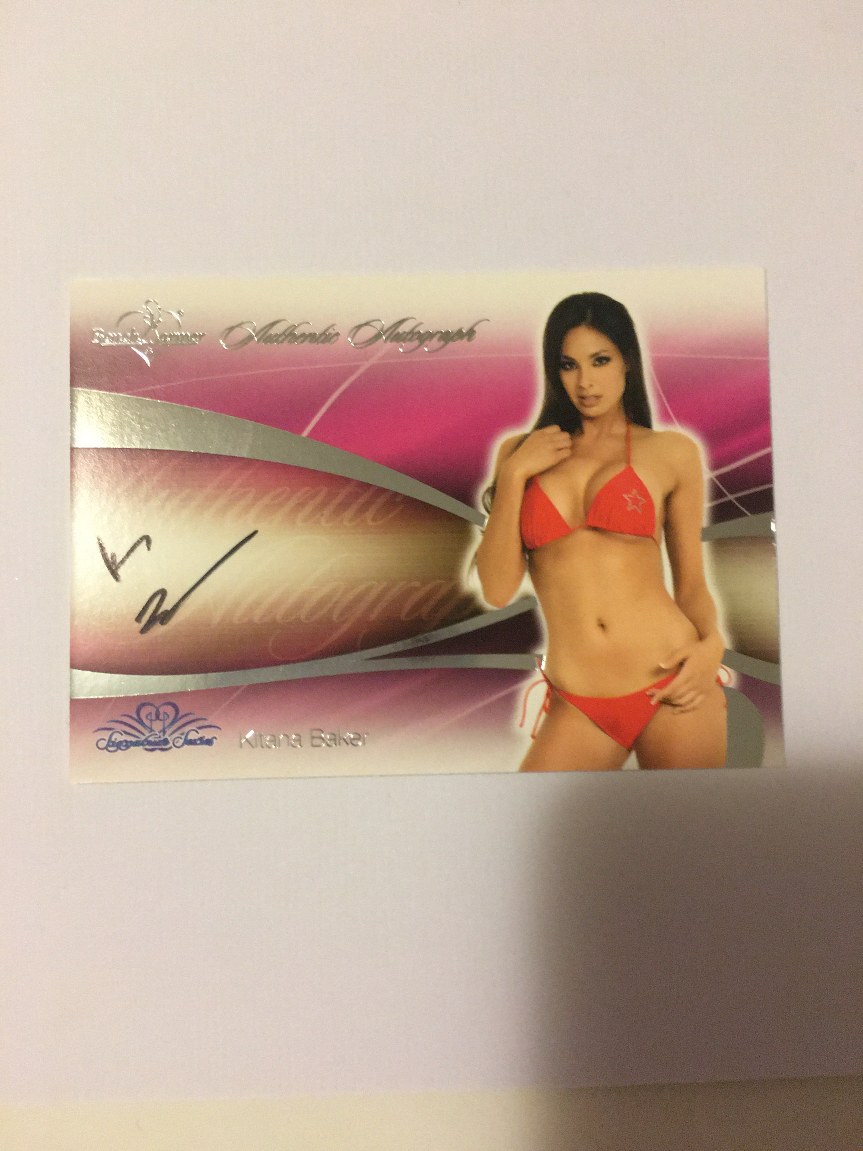 Kitana Baker - Autographed Benchwarmer Trading Card (4)