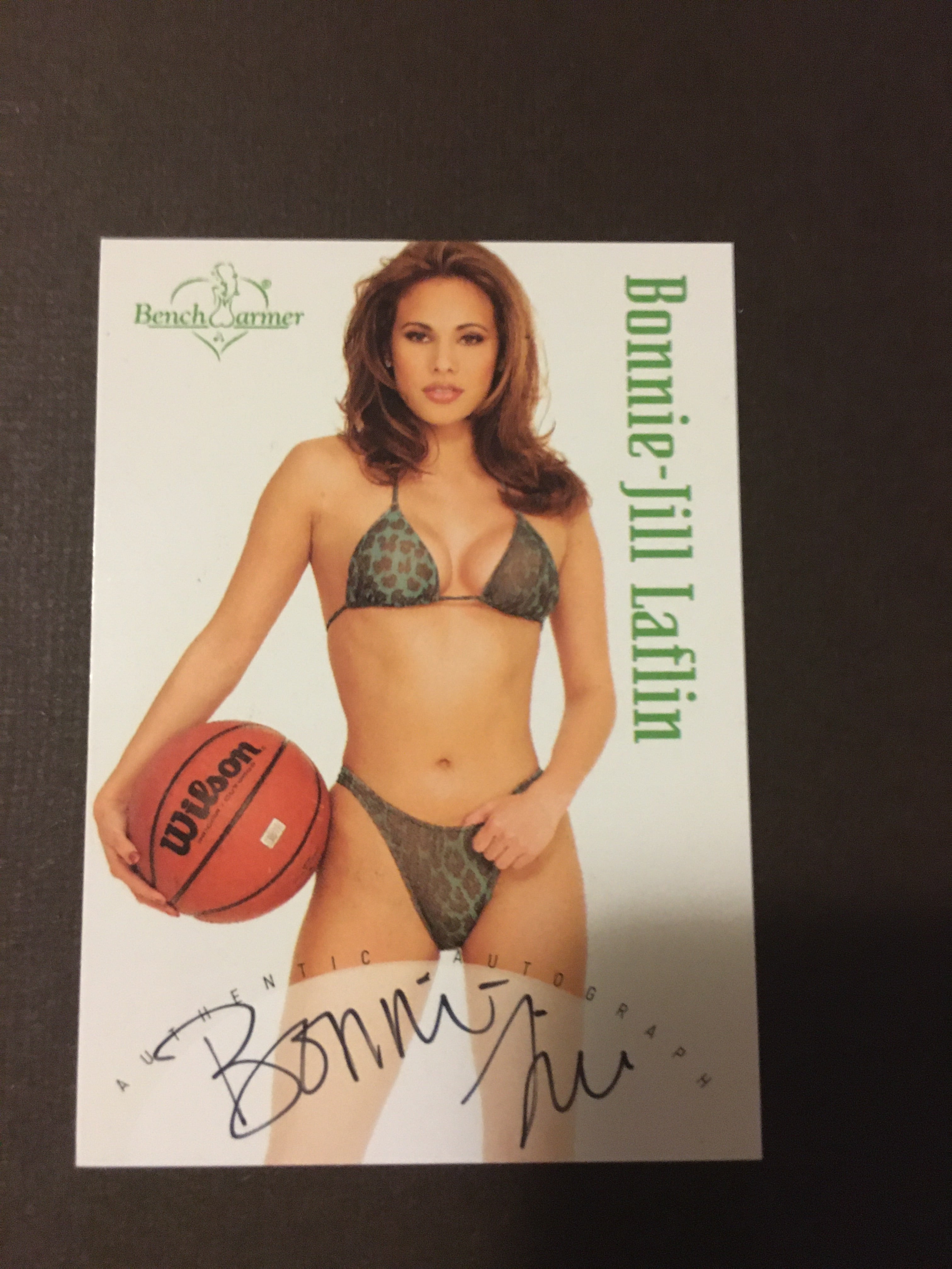 Bonnie-Jill Laflin - Autographed Benchwarmer Trading Card (2)