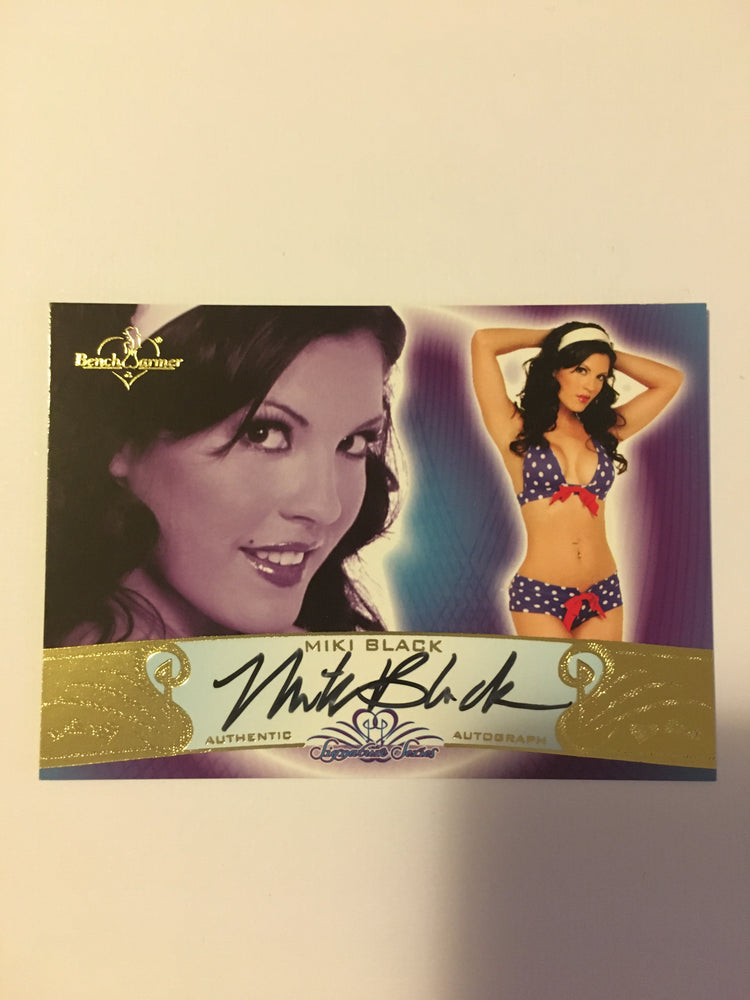 Miki Black - Autographed Benchwarmer Trading Card (1)