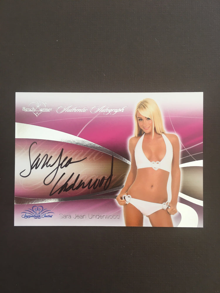 Sara Jean Underwood - Autographed Benchwarmer Trading Card (1)