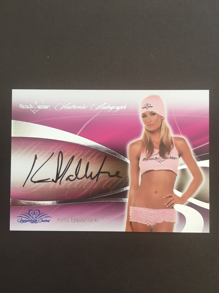 Krisi Ballentine - Autographed Benchwarmer Trading Card (1)