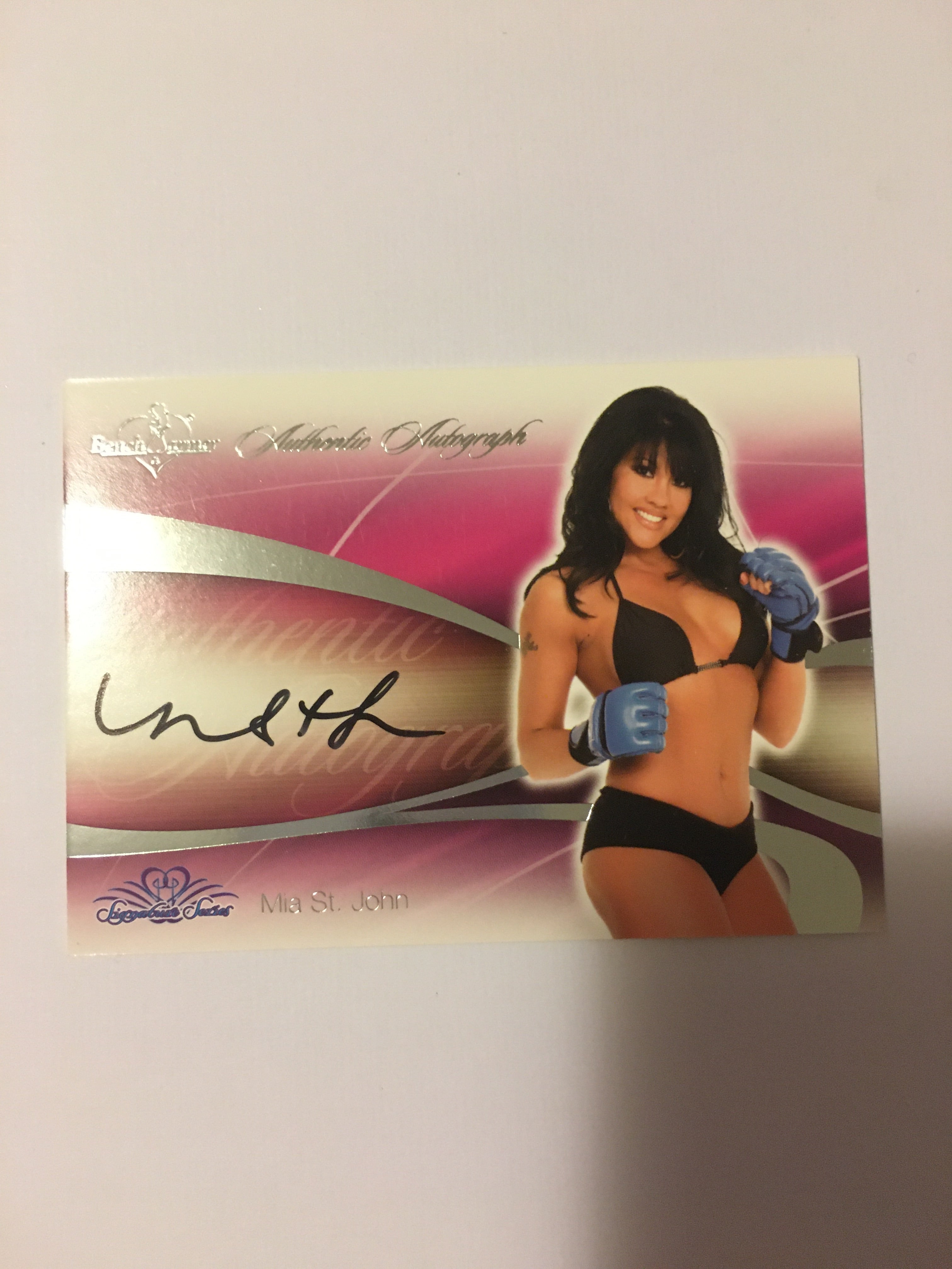 Mia St. John - Autographed Benchwarmer Trading Card (1)