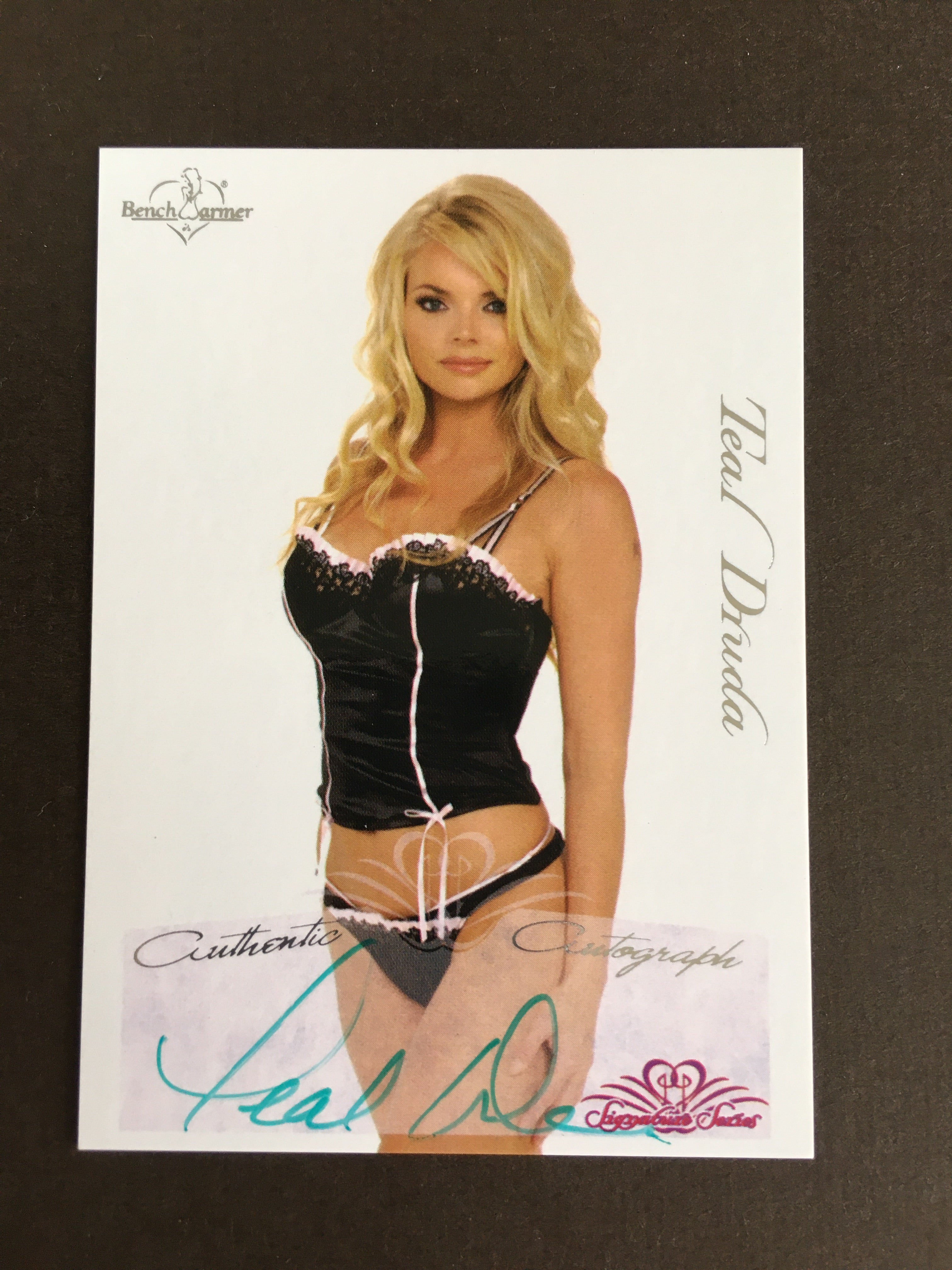 Teal Druda - Autographed Benchwarmer Trading Card (1)