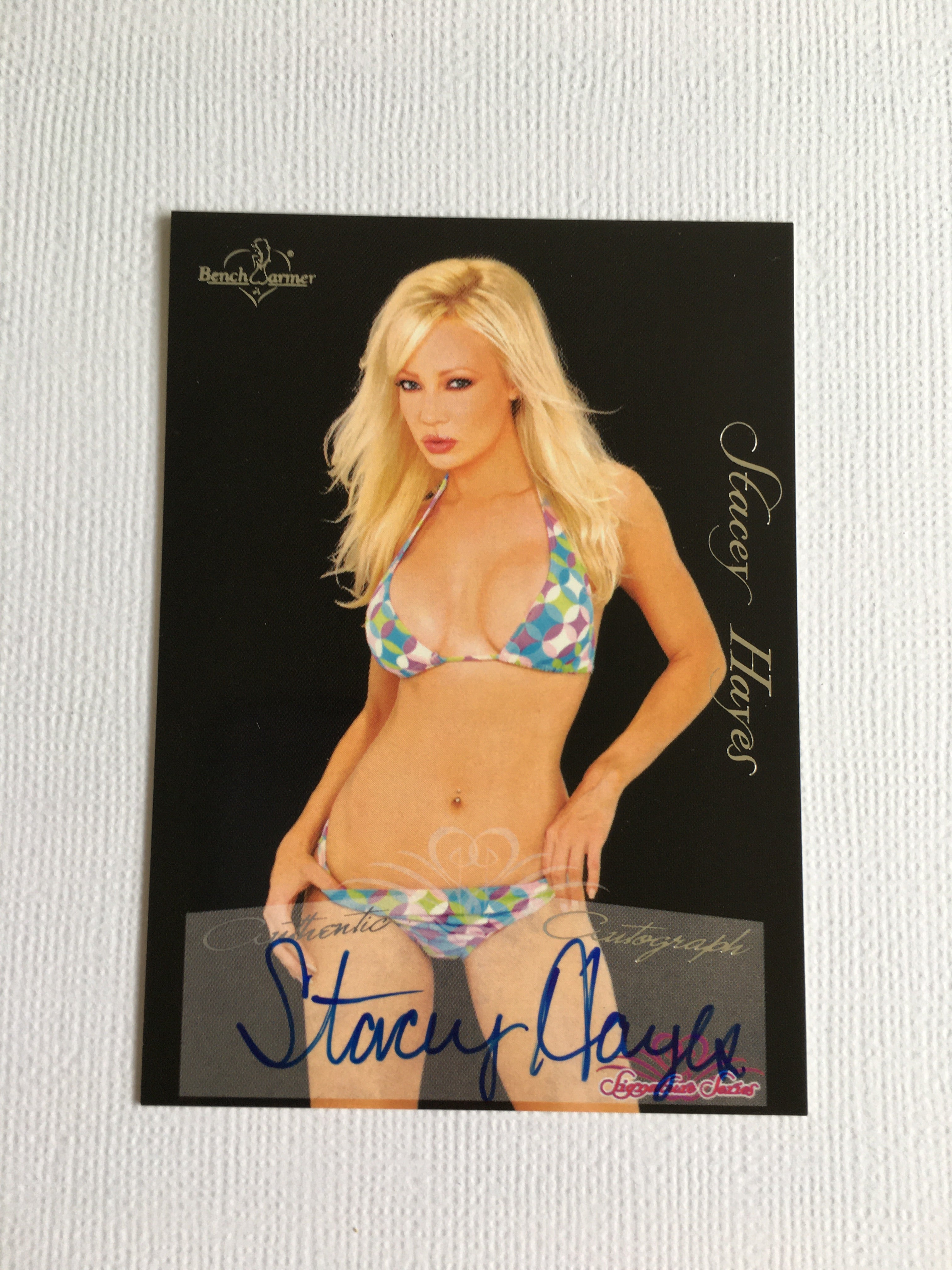 Stacey Hayes - Autographed Benchwarmer Trading Card (2)
