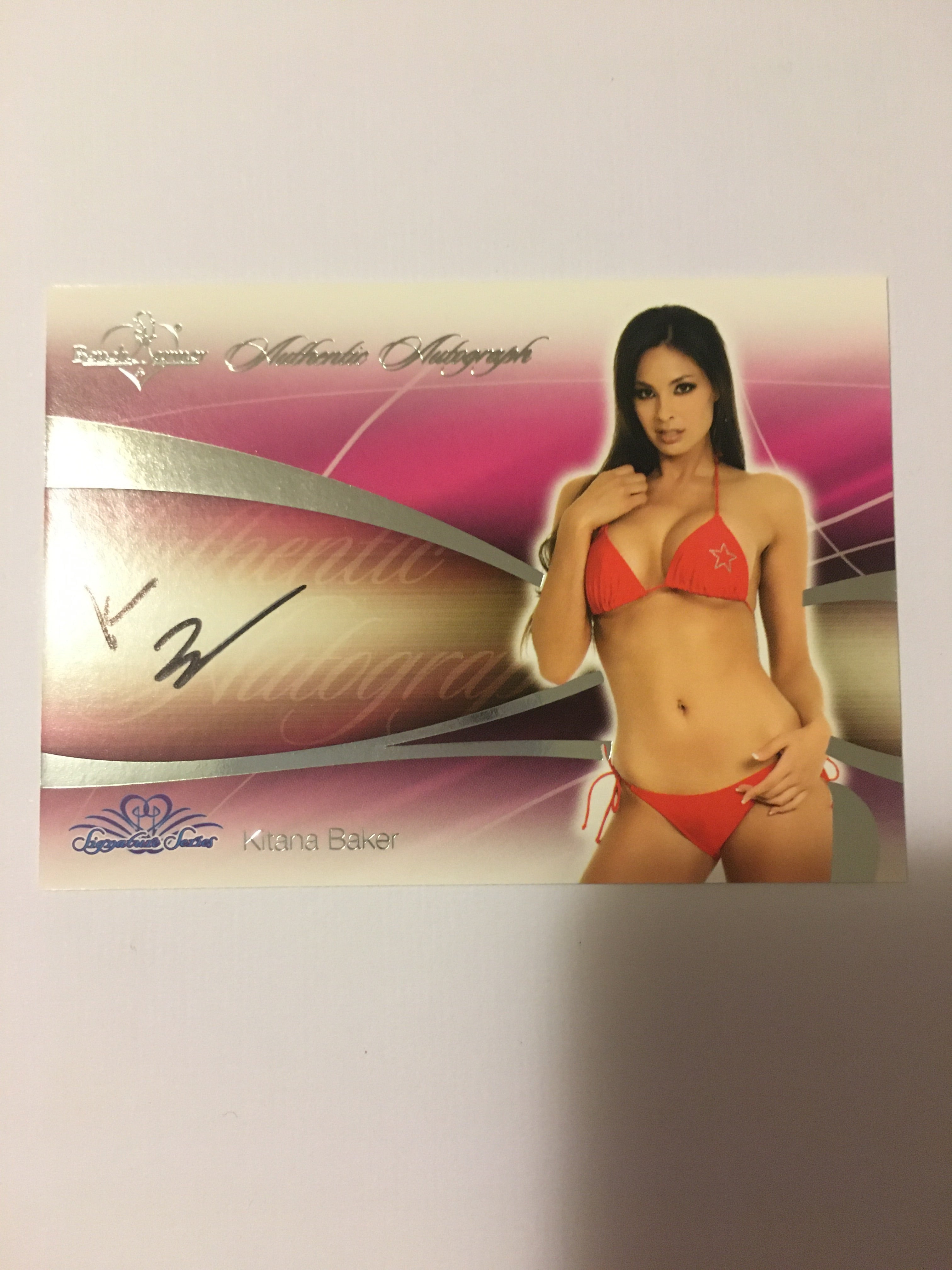 Kitana Baker - Autographed Benchwarmer Trading Card (2)