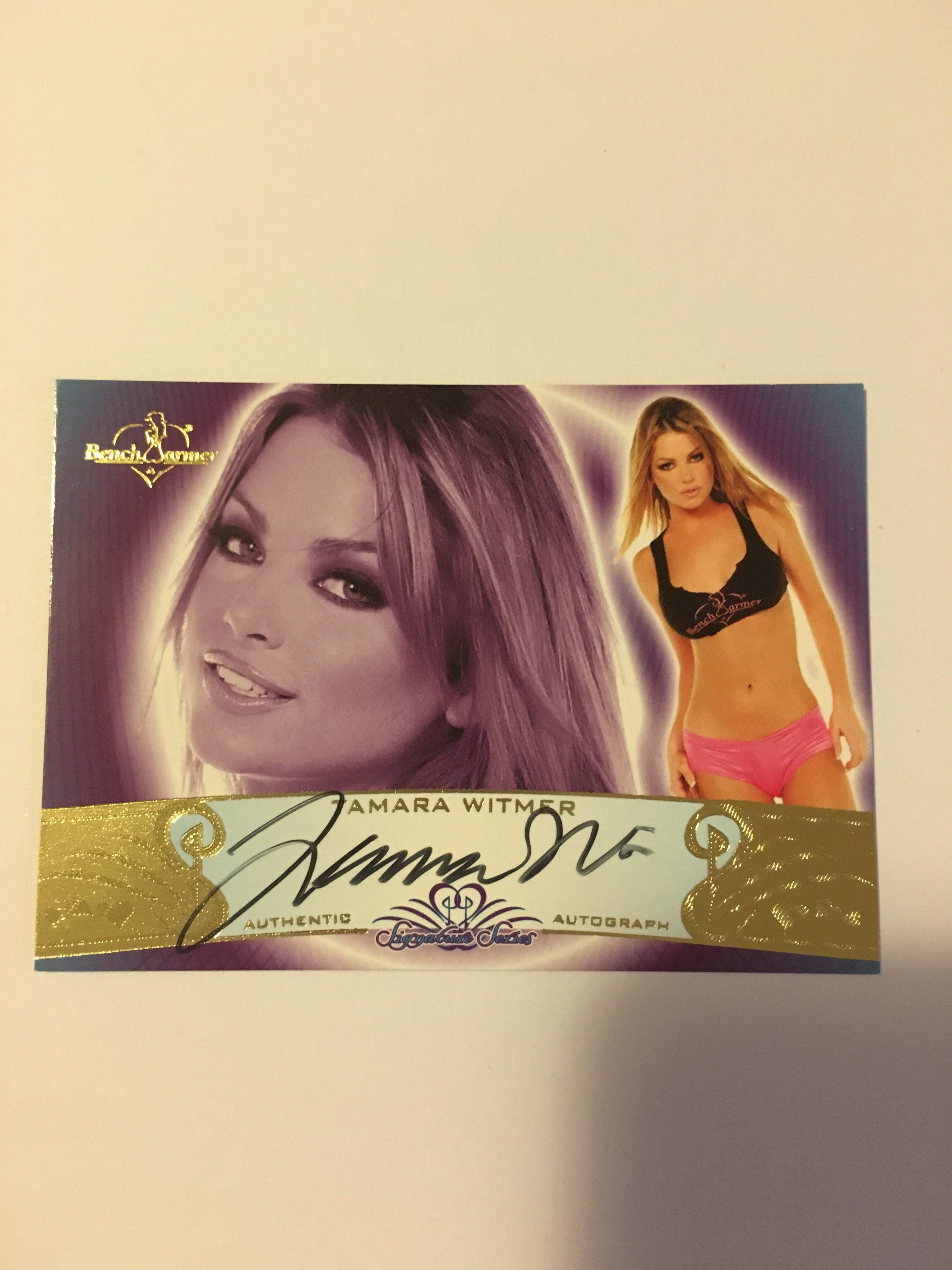 Tamara Witmer - Autographed Benchwarmer Trading Card (1)