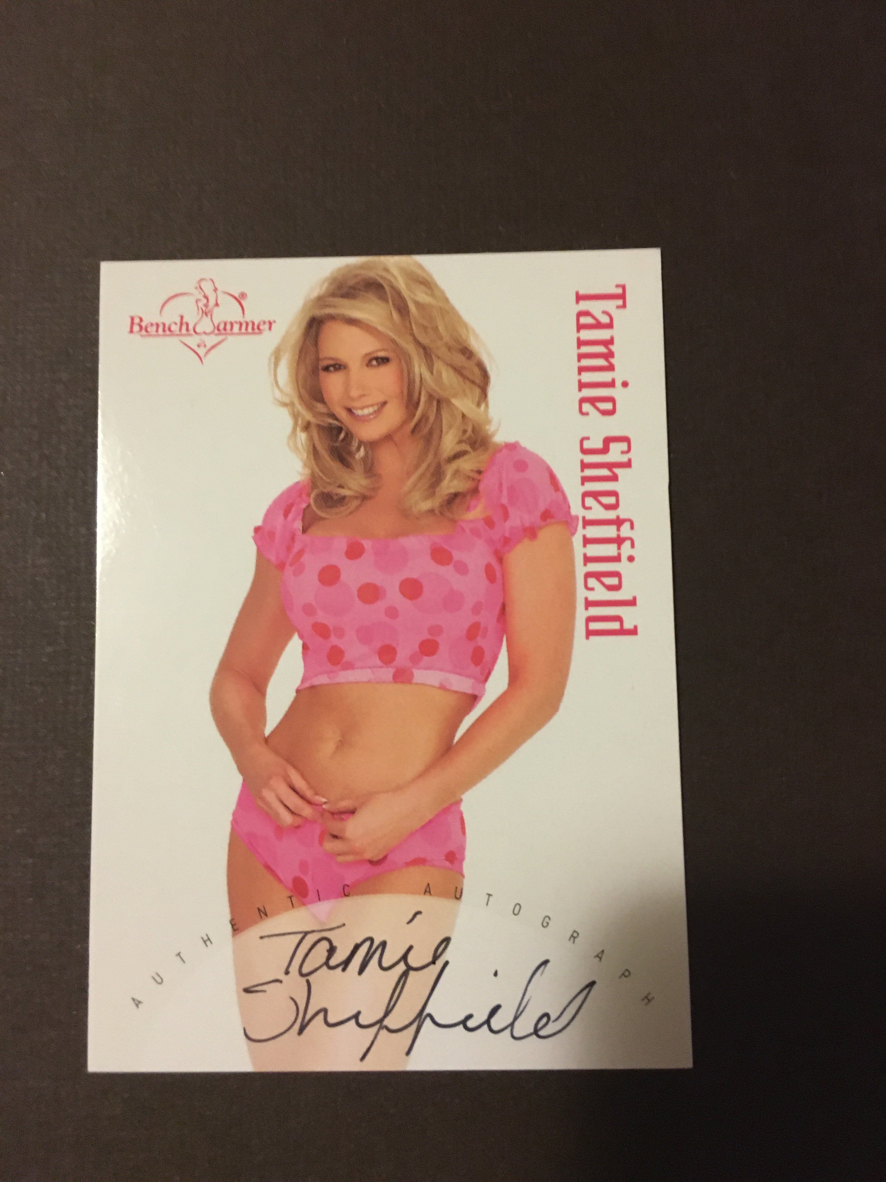 Tamie Sheffield - Autographed Benchwarmer Trading Card (2)