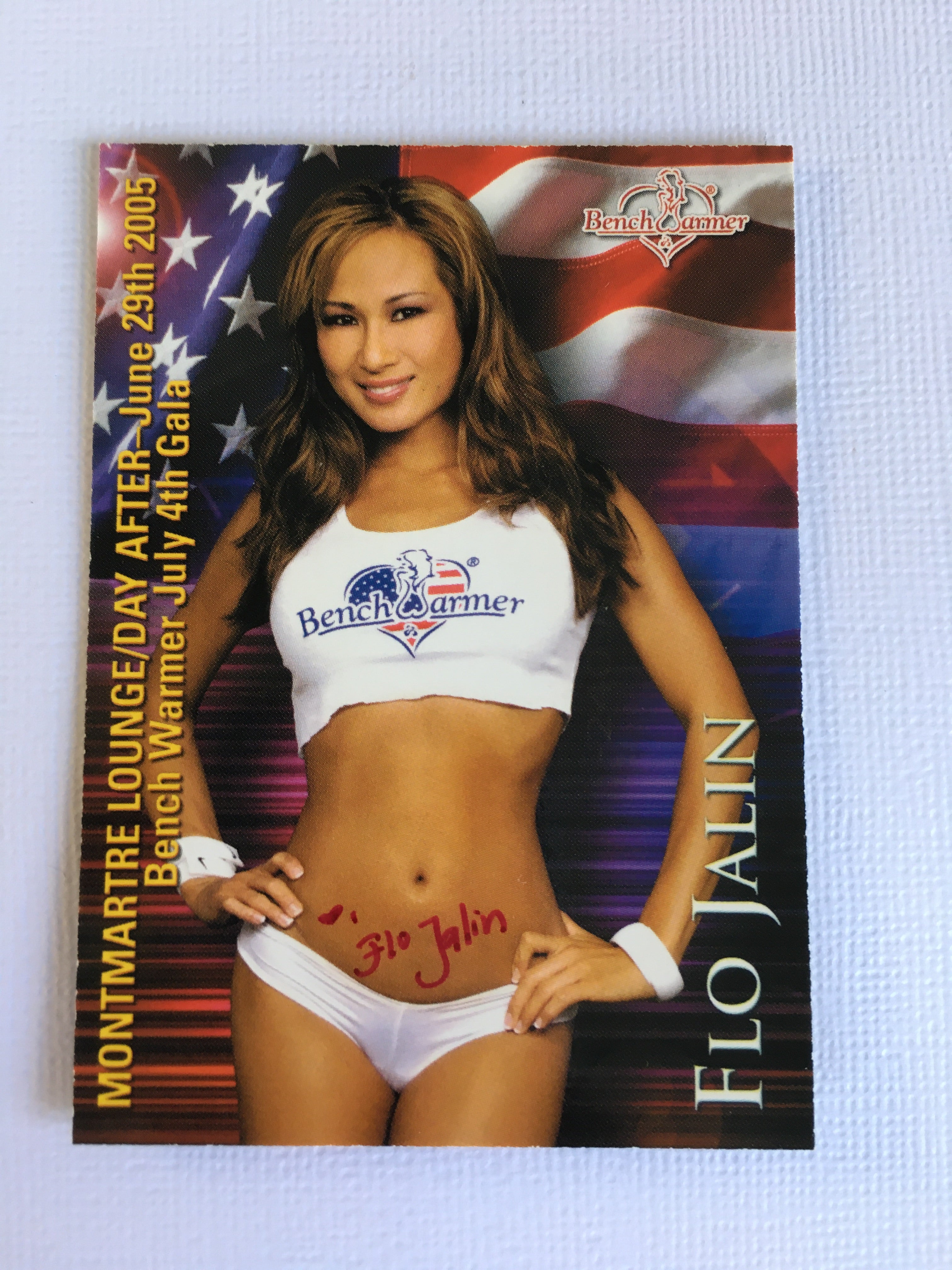 Flo Jalin - Autographed Benchwarmer Trading Card (3)